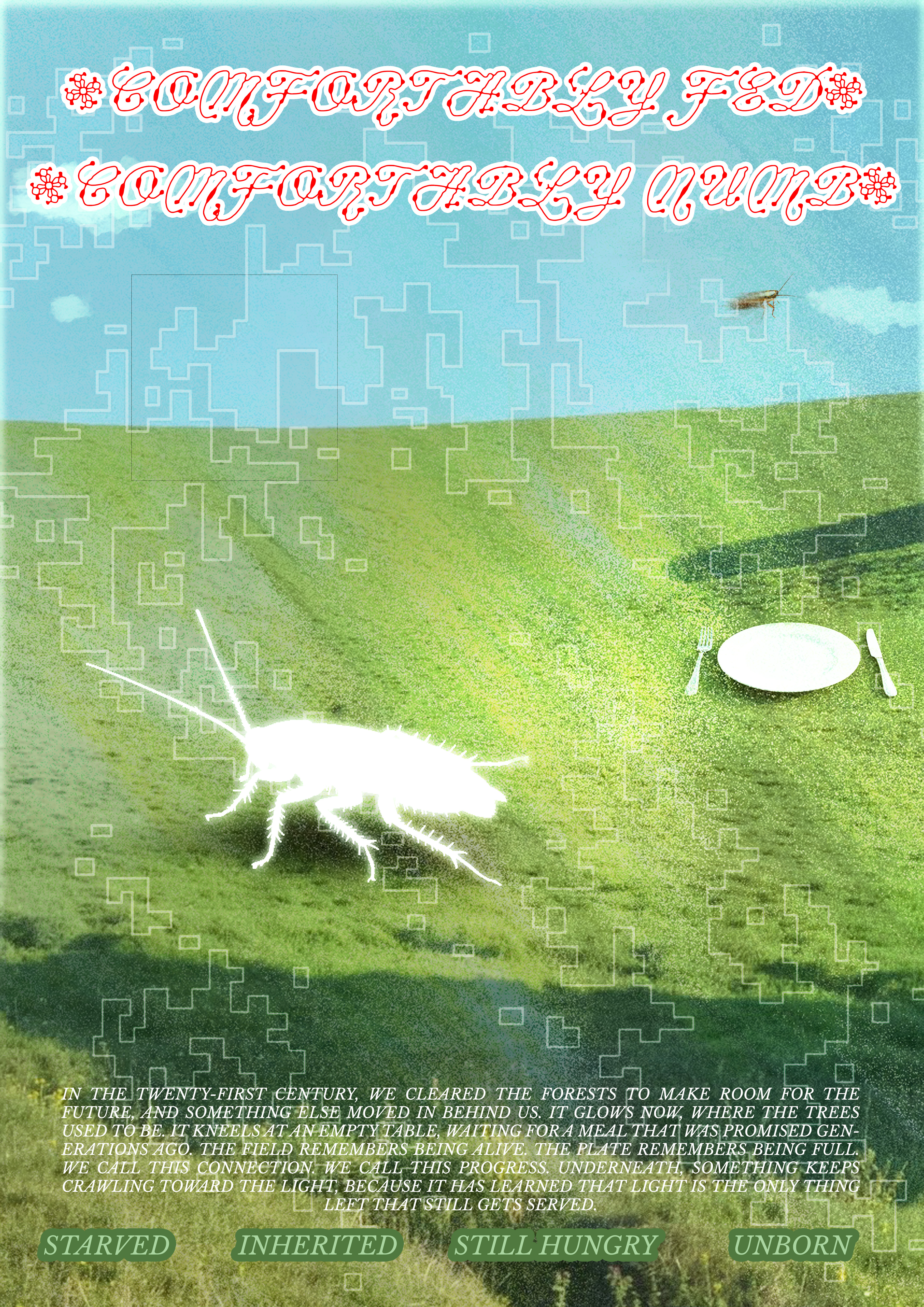 comfortably fed, comfortably numb